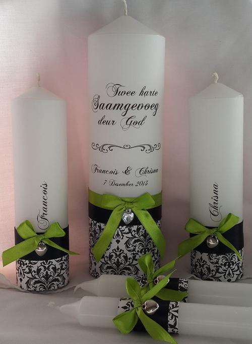 Personalized Unity Candles Set of 5