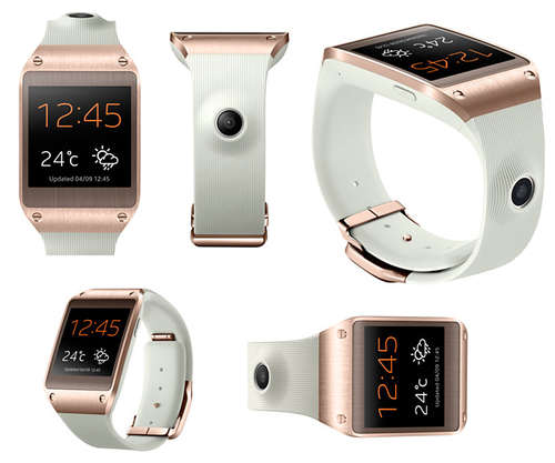 Samsung Galaxy Gear White and Rose Gold