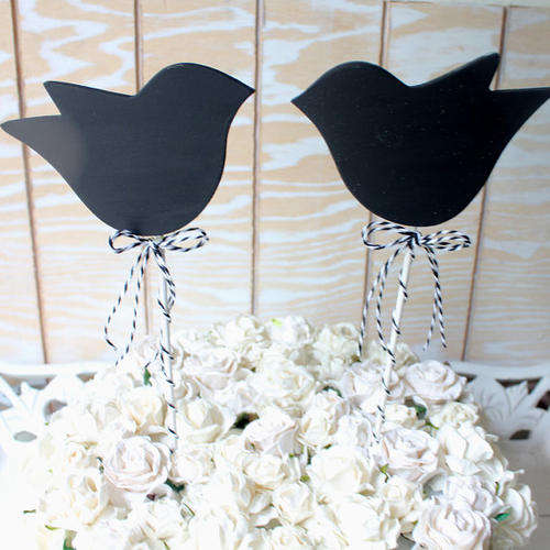 Chalkboard Lovebird planters