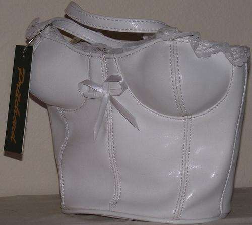 CUTEST WHITE CORSET HANDBAG