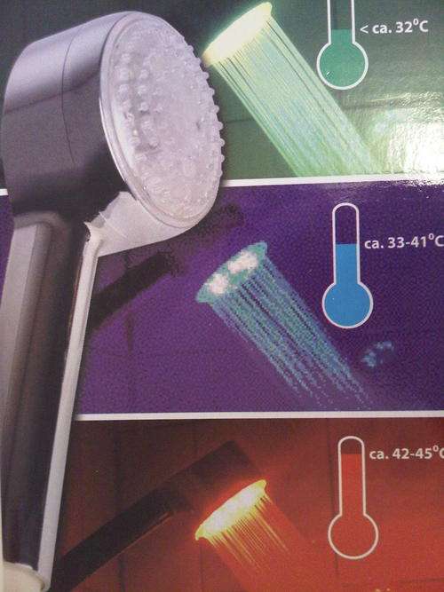 MULTI COLOURED 8 LED SHOWER HEAD