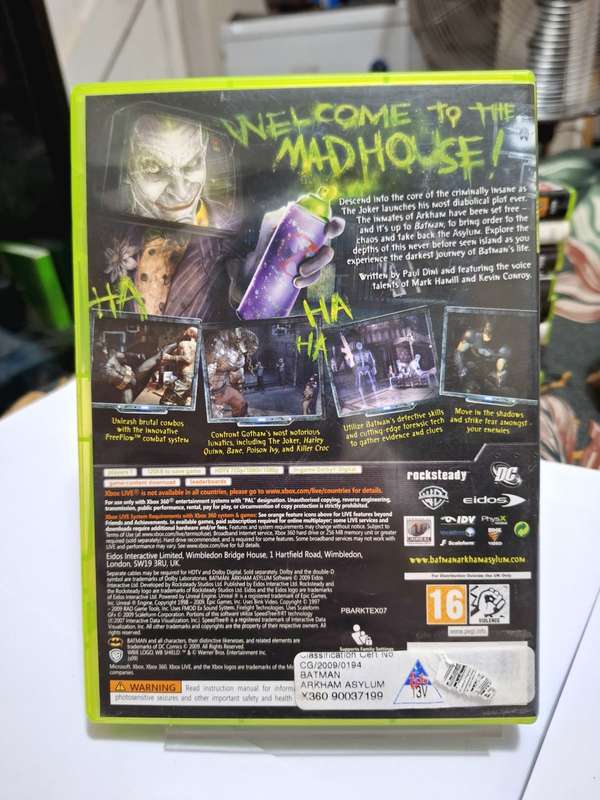 Batman Arkham Asylum (XBOX 360)