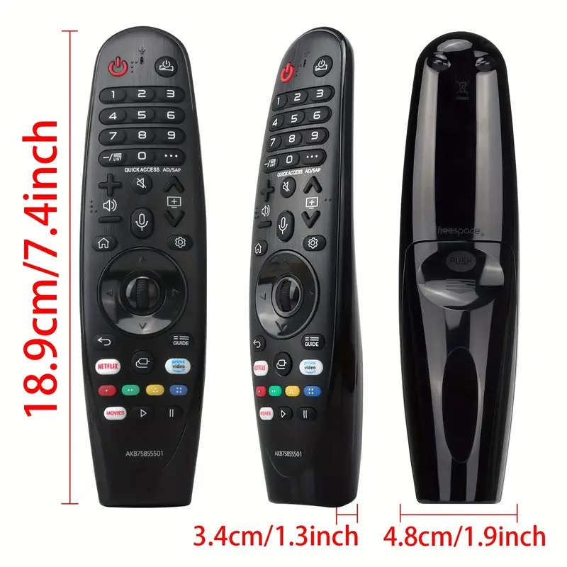 For LG TV Infrared Handheld Remote Control (AKB75855501)