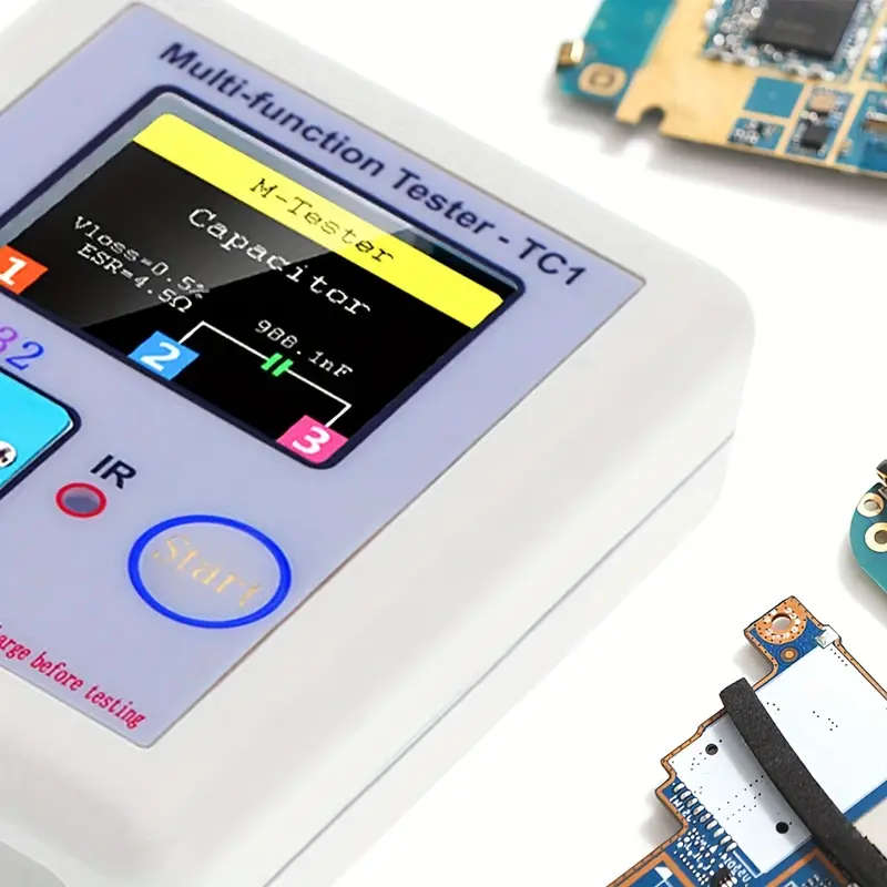 Multimeter Transistor Tester Diode Triple Conductor Capacitor Resistor Detector LCR-TC1 1.8TFT LCD