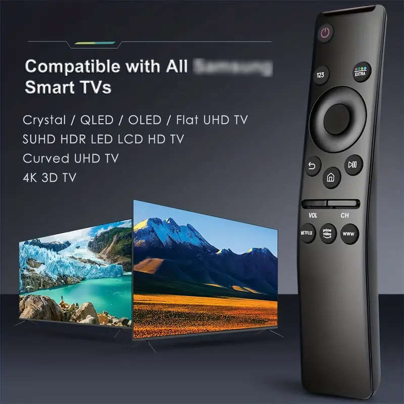 For Samsung TVs Remote Control, Smart TV, LED, LCD HDTV, Including 4K, 8K, 3D, Smart TVs