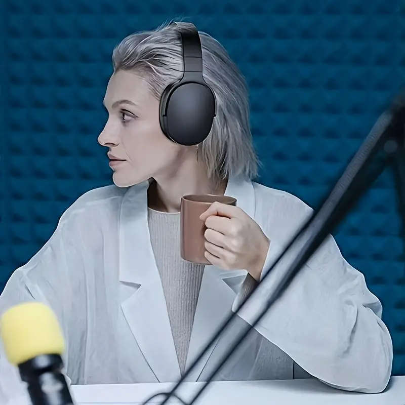 Wireless Head-mounted Headphones, Noise-cancelling Multifunctional Headphones, Wireless Mode