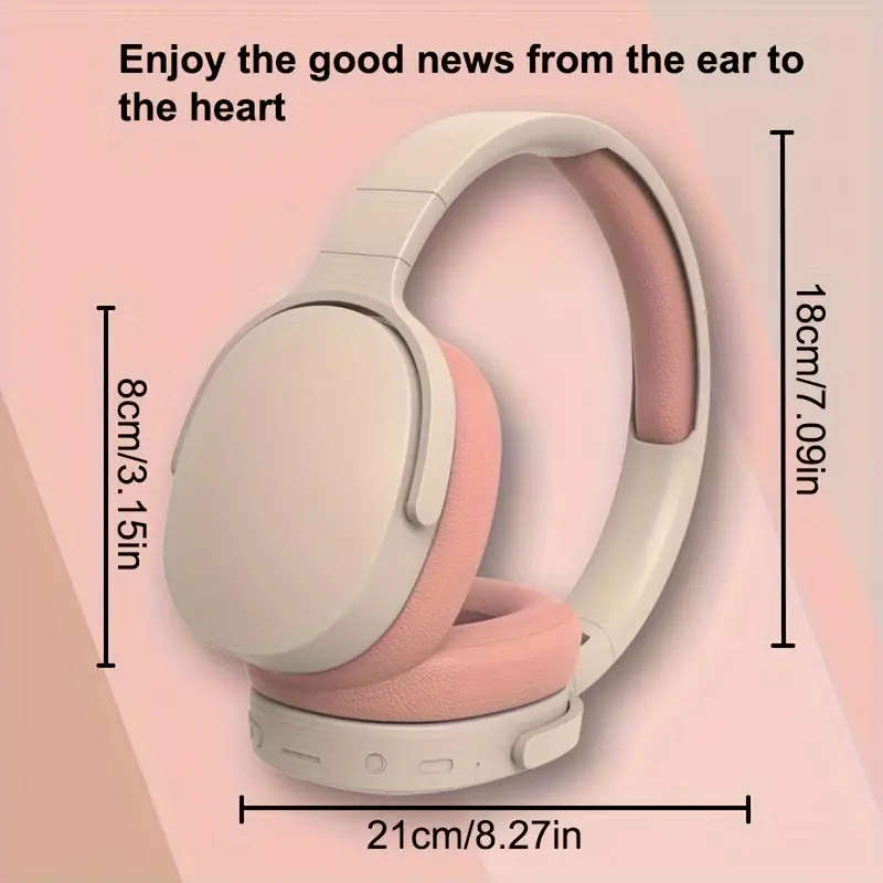 Wireless Head-mounted Headphones, Noise-cancelling Multifunctional Headphones, Wireless Mode