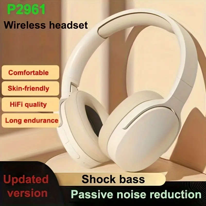 Wireless Head-mounted Headphones, Noise-cancelling Multifunctional Headphones, Wireless Mode