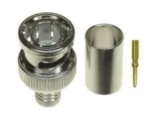 100pcs / pack crimp  BNC connector
