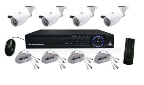 4 Channel 2MP camera CCTV Full  AHD Kit support 3G phone view