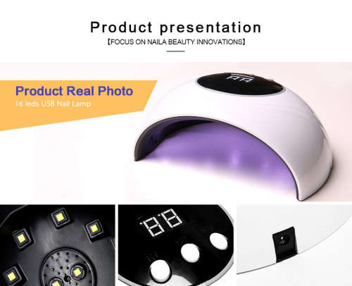 Z4 24W UV LED Nail lamp 8LEDs Nail dryer lamp
