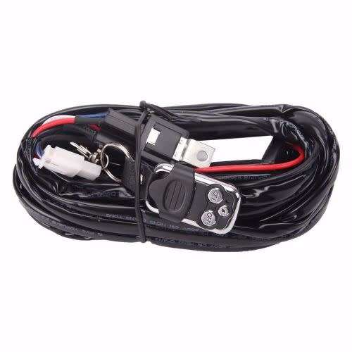 Remote Control Wiring Harness Kit Switch Relay Led Light Bar