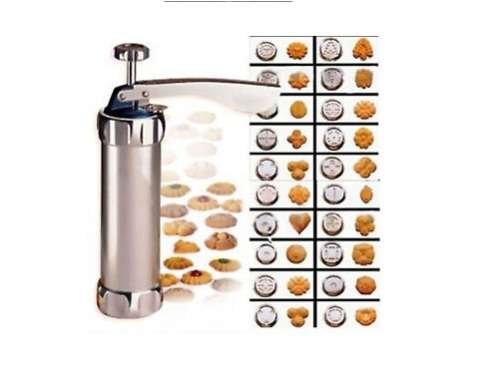 Biscuit Shaper Machine Cake Cutter Decorating Set 20Pcs Cookie Press Pump Machine