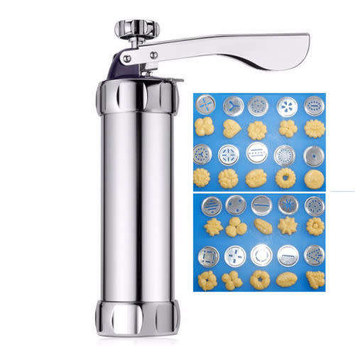 Biscuit Shaper Machine Cake Cutter Decorating Set 20Pcs Cookie Press Pump Machine
