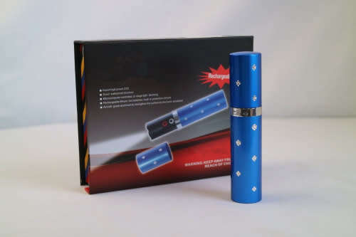 Lipstick Self-defense Electric Shock LED Flashlight Lady Style