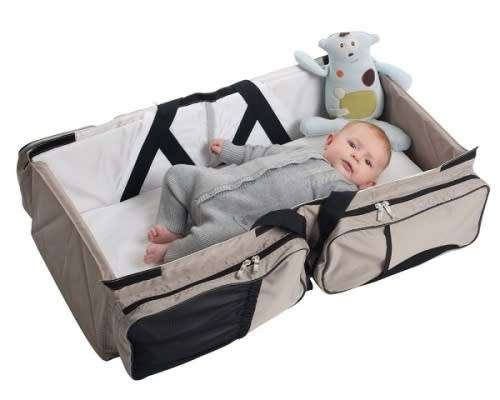 Baby travel bed bag - blue colour