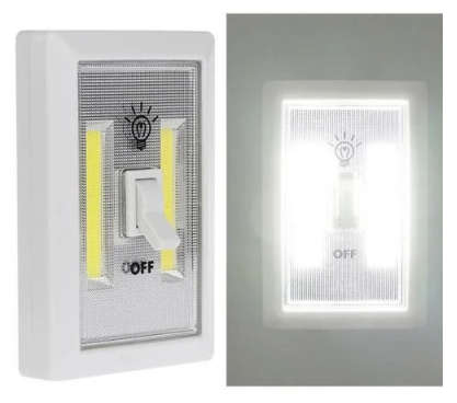 OB LED Wall Switch Wireless Closet Cordless Night Light Battery Operated