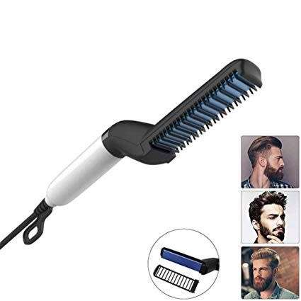 Electric Beard and Hair Straightener/Curler Quick Hair Styler For Men DIY Flexible Modeling