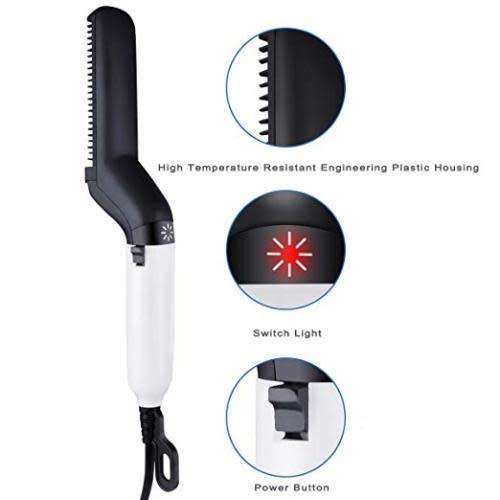 Electric Beard and Hair Straightener/Curler Quick Hair Styler For Men DIY Flexible Modeling