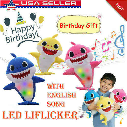 40cm MUSIC AND Lighting Baby Shark singing cartoon