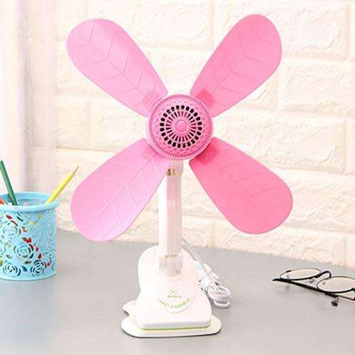 AC Four Leaves Foldable  Desk Clamp Fan