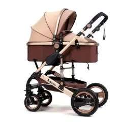 2 in 1 BABY PRAM STROLLER  - chocolate colour