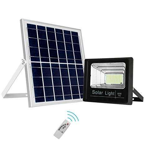 60W- SOLAR LED FLOOD LIGHT with remote