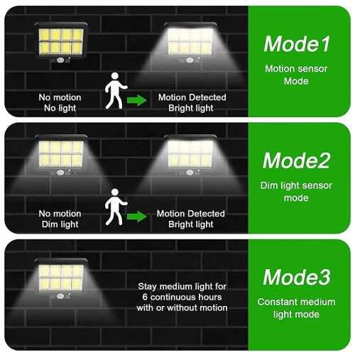 COB  LED Solar Split Lamp Motion Sensor Waterproof Outdoor