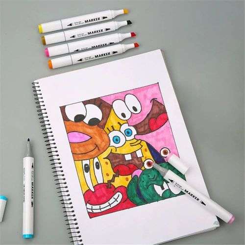 18 Colour Double Head Permanent colour  Markers