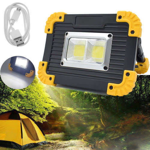 20W COB Led Rechargeable Work Light Super Bright Floodlight