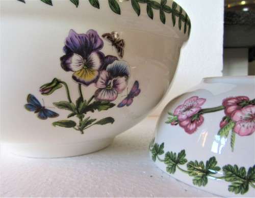 Two beautiful highly Collectible Portmeirion Bowls, one Botanic garden, other Pomona VGC