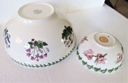 Two beautiful highly Collectible Portmeirion Bowls, one Botanic garden, other Pomona VGC