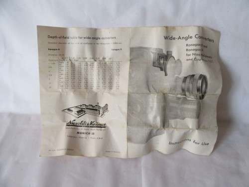 Amazing 1950s German 8mm Nizo Heliomatic Cine camera, case pamphlet lenses etc VGC