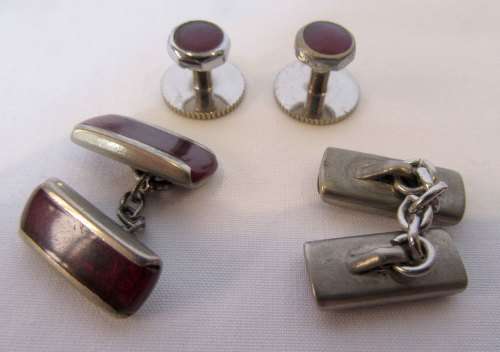 Interesting pieces, array of collectible cuff links, including rare shipping cuff links, tie clip!!!