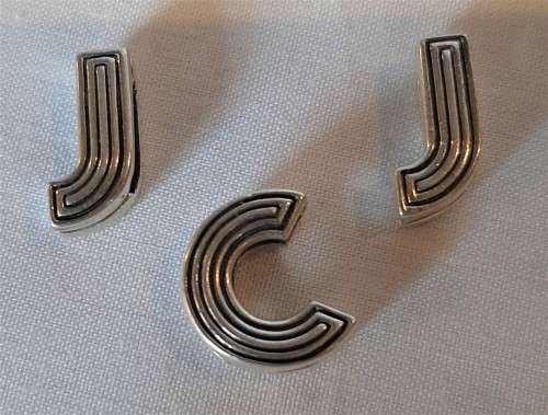 Unusual Genuine Pandora Sterling Silver 925s Ale Pendants modelled as Letters, Initials