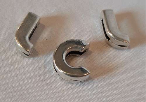 Unusual Genuine Pandora Sterling Silver 925s Ale Pendants modelled as Letters, Initials