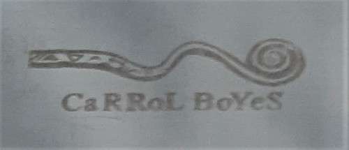 Seldom seen Carrol Boyes Stainless Steel oblong soap or sauce dish with 4 standing man feet. VGC