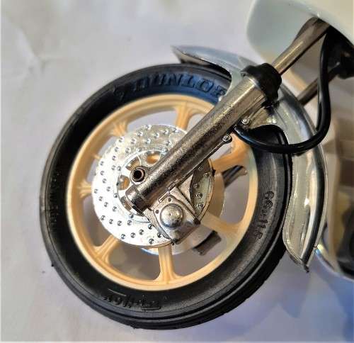Detailed Die Cast and Plastic Large Spanish made Police BMW R100S toy Motorcycle by Guiloy, VGC.