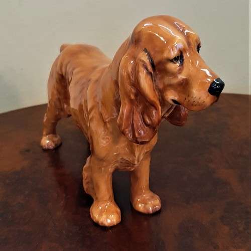 Scarce Large Royal Doulton Red Cocker Spaniel Dog in excellent condition HN 1187K damage free!