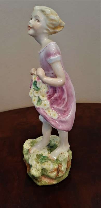 Royal Worcester Figure The First Cuckoo by Frieda Doughty Model #3082 No damages or repairs!