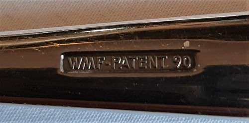 Nice set of 6 WMF German made cutlery soup style spoons, fully marked in good condition.