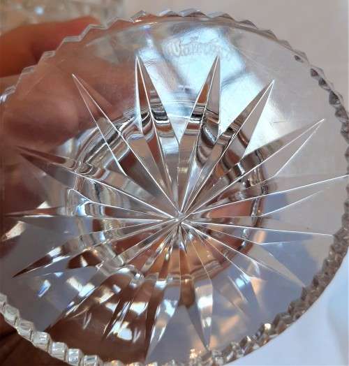 AMAZING FIND-Waterford Crystal Tealite candle Stands in excellent condition, Etch Marked.