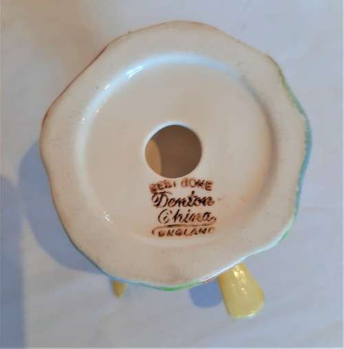 Seldom seen in this excellent condition-Denby China Blue Bird in flight on base.
