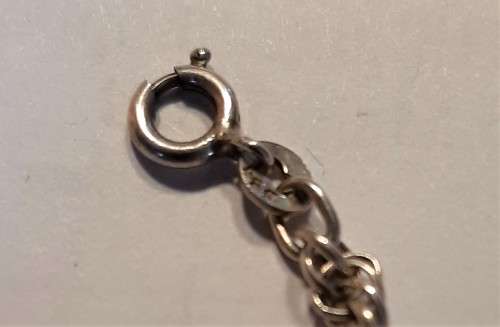 Another Heavy and longer 62cm twist rope design solid 925 silver neck chain working clasp, 14.9gr