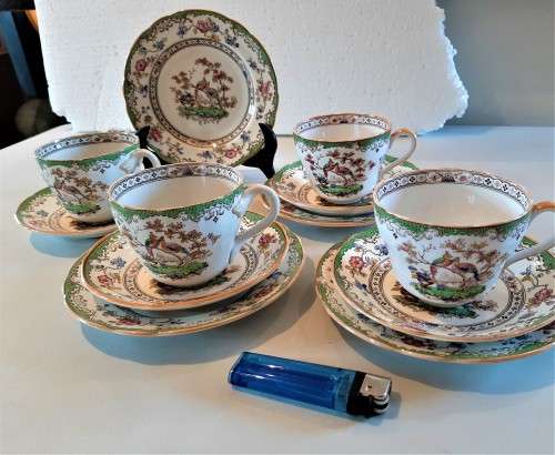 Vintage Spode Eden Pattern-4 Trios in excellent condition Bargain Price!!