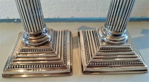 WOW what a find-Original solid hallmarked Sterling Silver Edwardian Corinthian Column CS