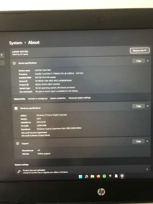 Hp Omen Gaming Laptop - Core i7, GTX 1050 (Please Read Description)