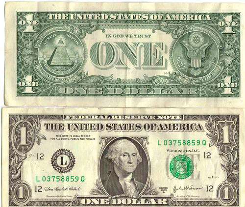 USA One Dollar Note