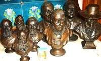 Collection of 8 cold cast Sculptures