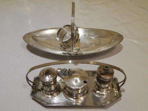 silver napkin silver salt silver pepper